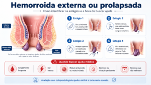Hemorroida externa ou prolapsada: como identificar os estágios e a hora de buscar ajuda
